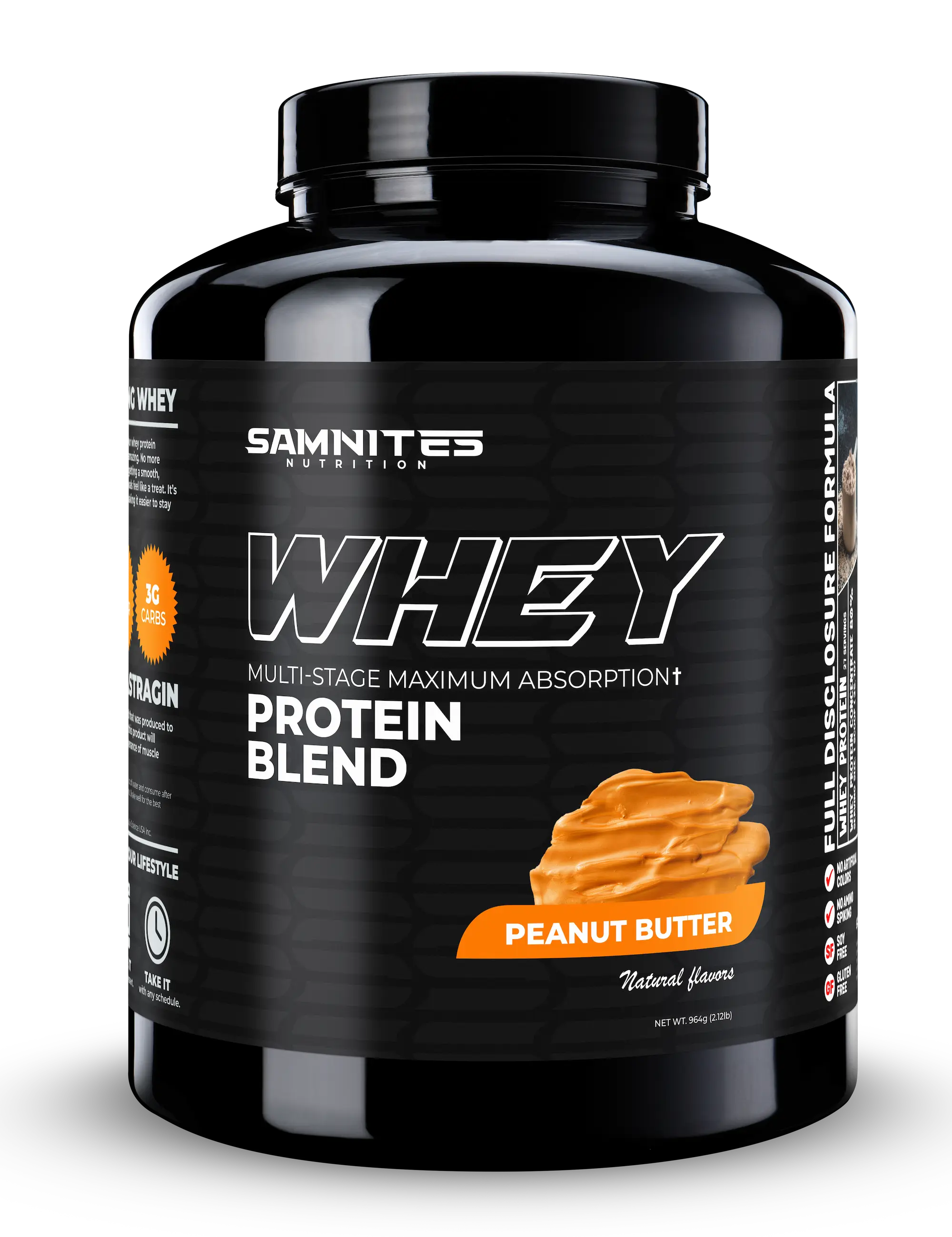 Peanut Butter Whey Protein Blend – Samnites Nutrition